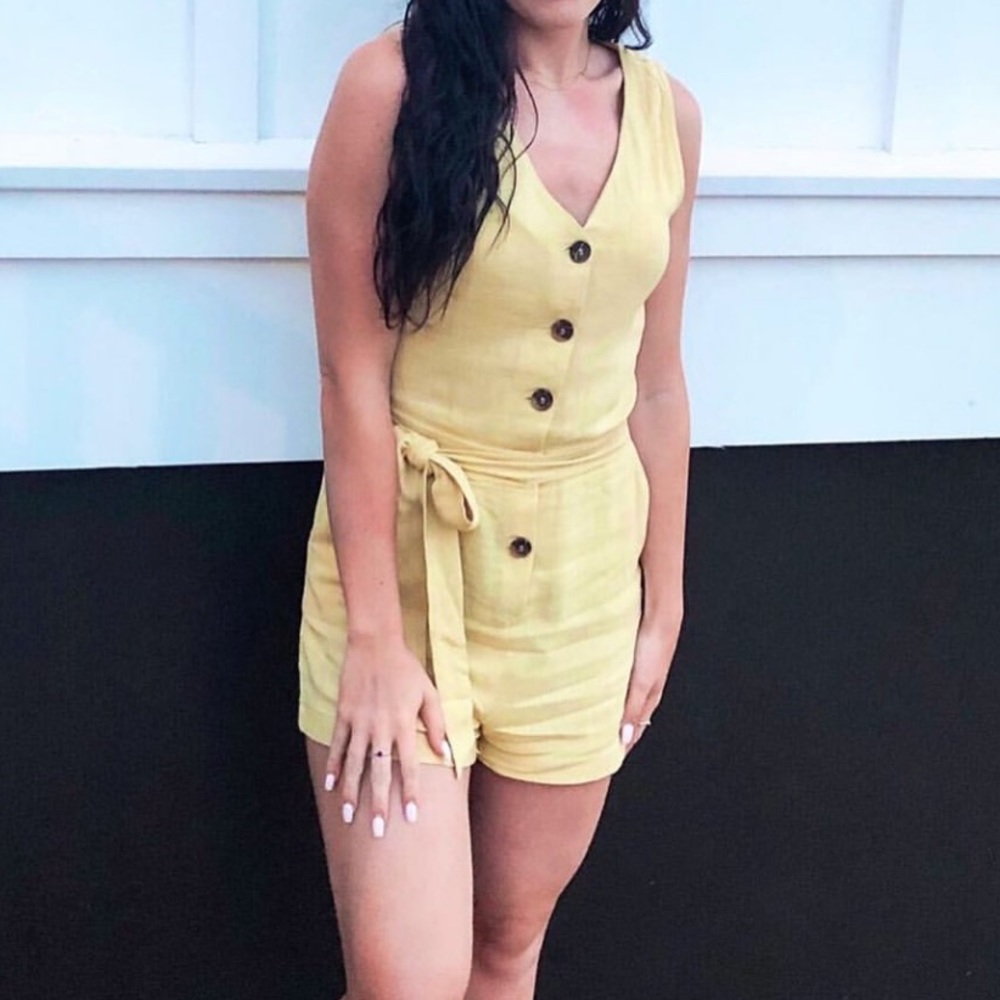 Yellow romper